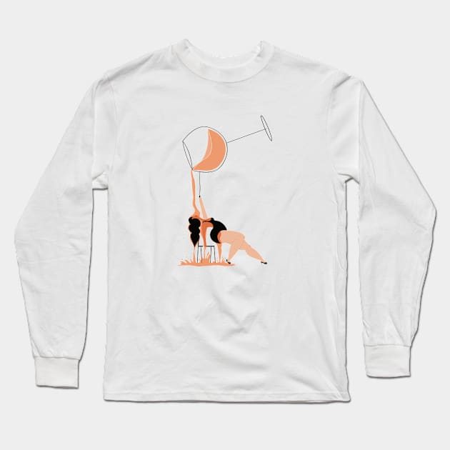 Flashdance Happy Hour Long Sleeve T-Shirt by damppstudio